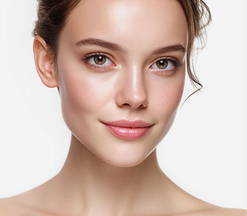 Clear, smooth skin texture