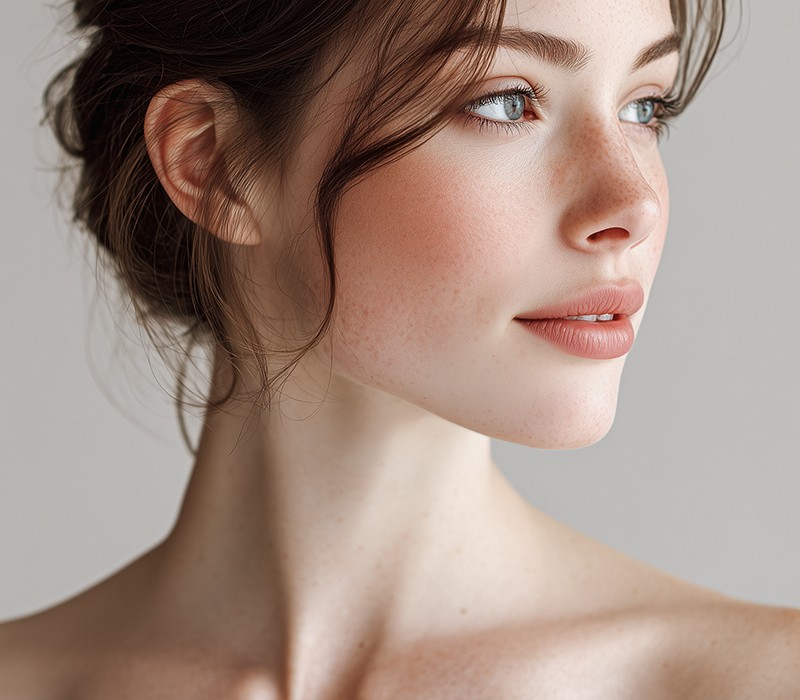 Woman with healthy, radiant skin