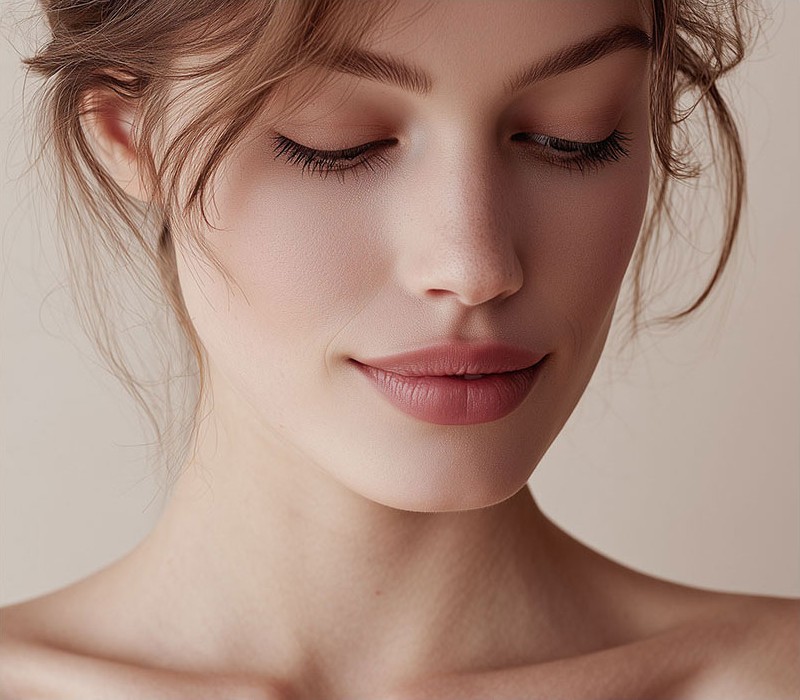 Smooth, defined facial contours