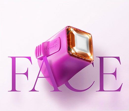 The word FACE with the Thermage Total Tip