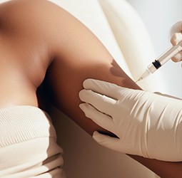 Blood being drawn from the arm